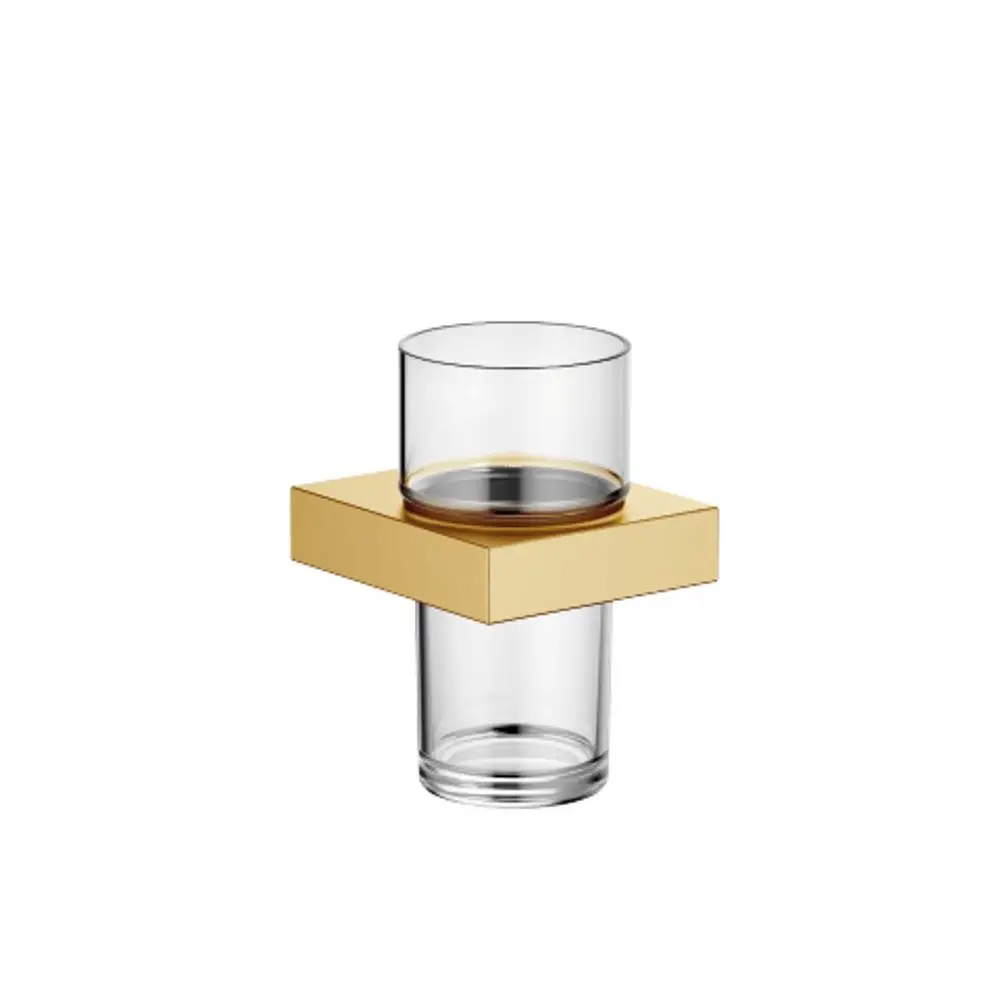 DORNBRACHT Glashalter , Wandmodell SERIENSPEZIFISCH 83400780 Messing gebürstet (23kt Gold), 83400780-28 Galeriebild 1